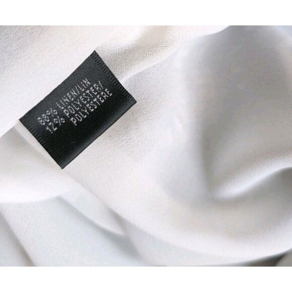 Lafayette 148 Flounce Skirt Linen Blend Multicolor Floral Pleated Size 16 - Picture 7 of 9